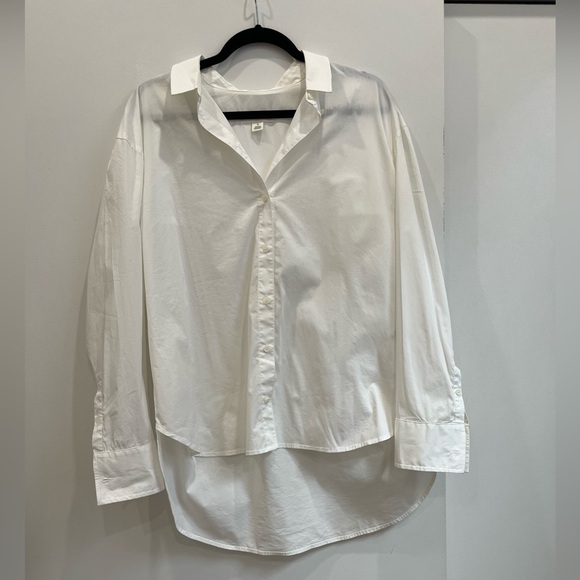 Treasure & Bond Oversized White Button-Up Shirt - Picture 1 of 6